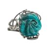 Anello con rosa di turchese