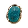 Anello con grosso turchese