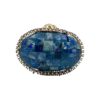 Anello con lapislazzuli e zirconi