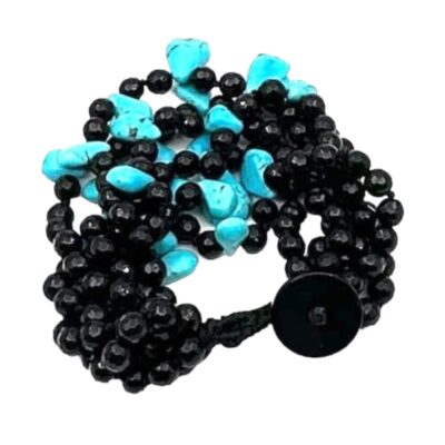 Bracciale in onice e turchese