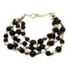 Bracciale in onice, ematite e perle