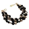 Bracciale in onice, ematite e perle