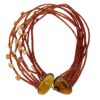 C-033 Collana in ambra e corniola