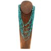 Collana multifili con turchesi