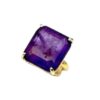 Anello con pietra viola
