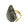 Anello con labradorite