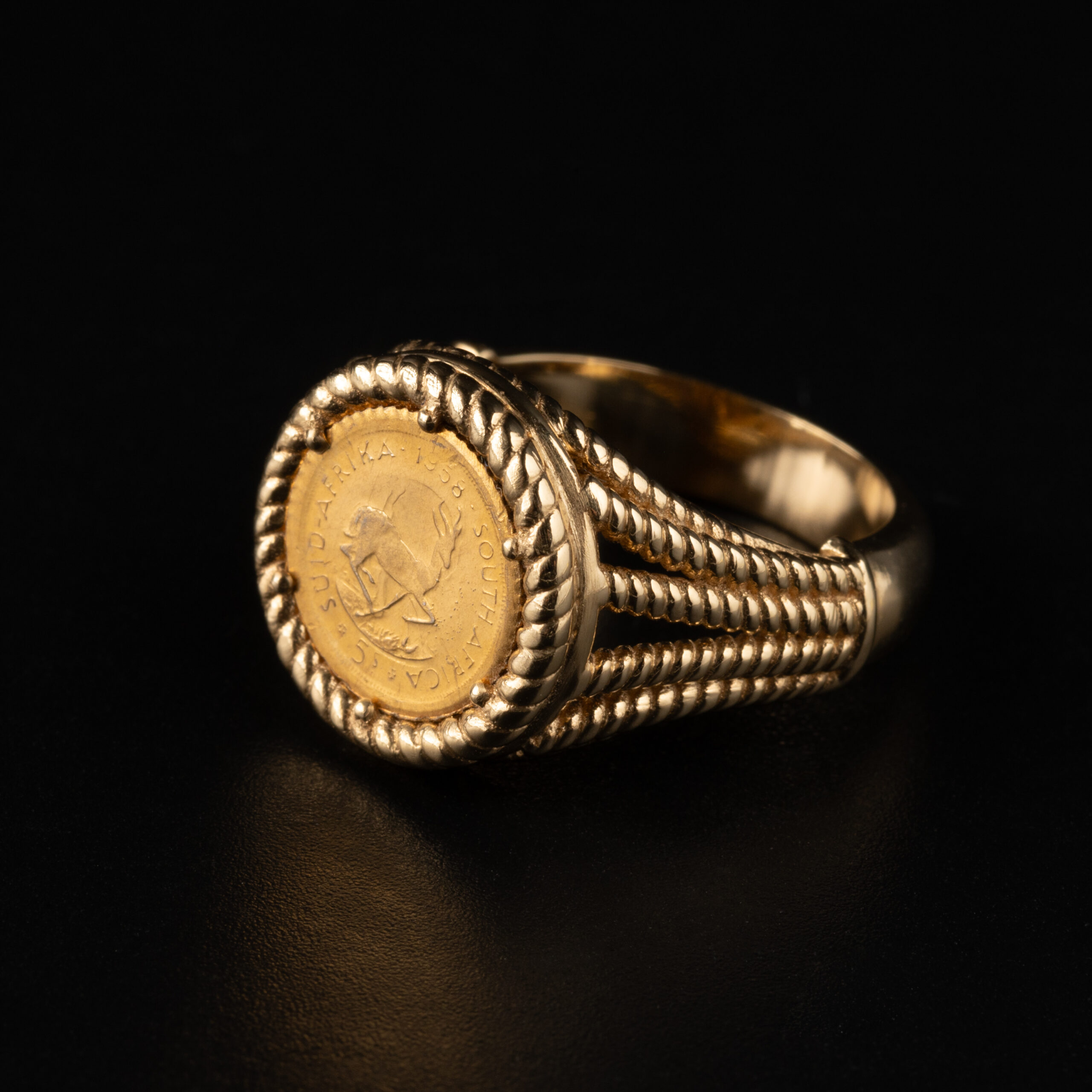 Anello con moneta SOUTH AFRICA