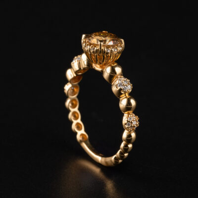 Anello con moissanite modello HOPE