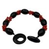 Bracciale in onice e corallo