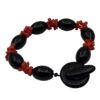 Bracciale in onice e corallo