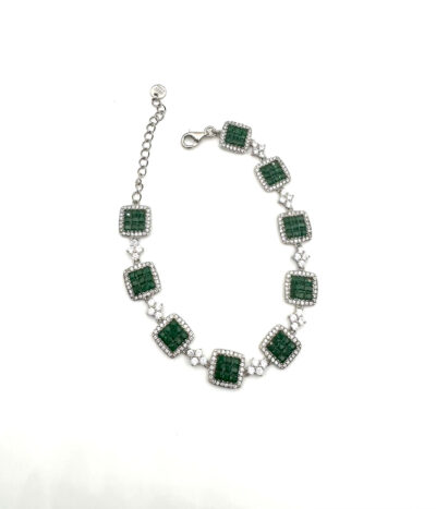 Bracciali con zirconi colorati