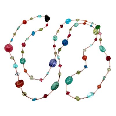 Collana con pietre naturali