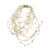 Collana in osso multifili