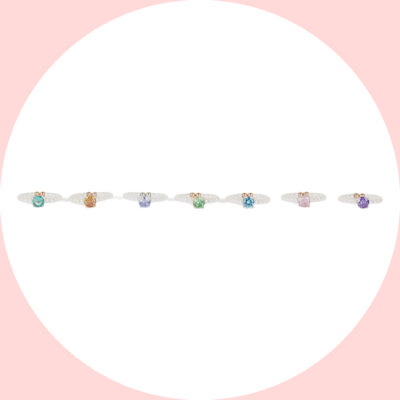 Anello con perle e zircone