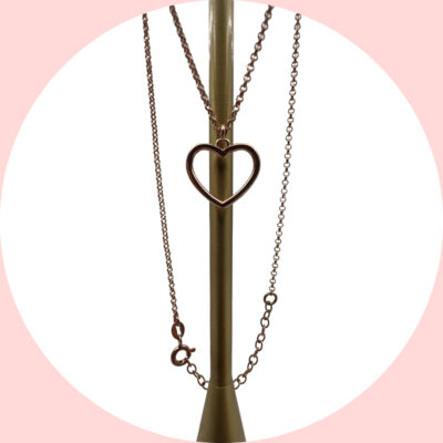 Collanina con ciondolo a cuore