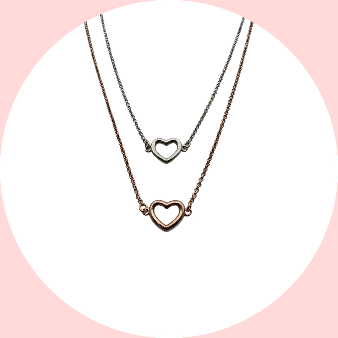 Collana girocollo con cuore