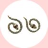 Orecchini a serpente a lobo